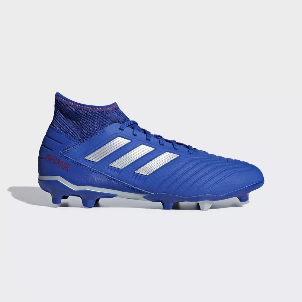 Adidas Predator 19.3 Firm Ground Tacos de Futbol Azules Para Mujer (MX-54412)